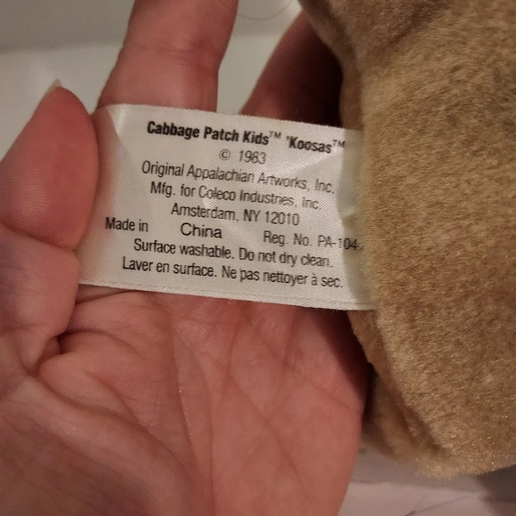 Vintage 1983 Cabbage Patch Kids Koosas Doll Kitty Cat Brown Hair and Eyes - Picture 11 of 11